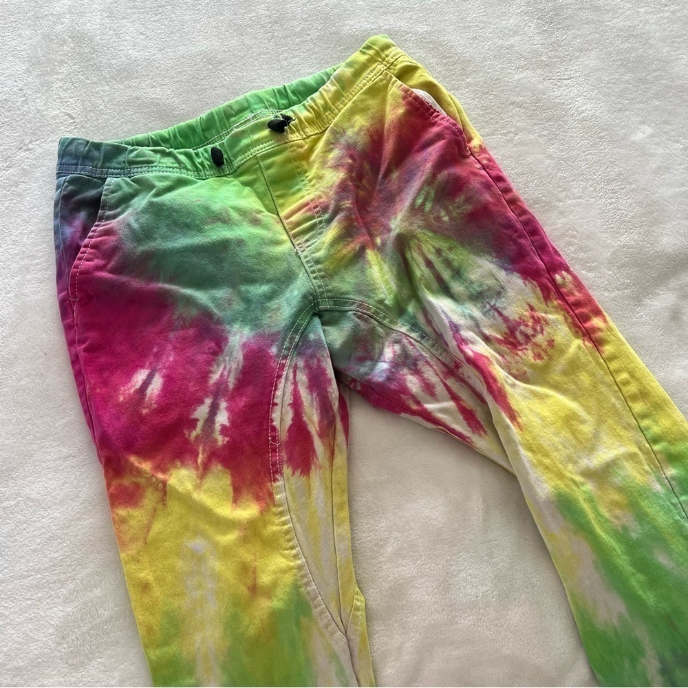 Vintage Kids 14/16 Tie Dye Multicolor Jogger Sweatpants